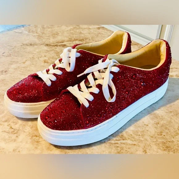 Betsey Johnson Shoes Betsey Johnson Sidny Red Rhinestone